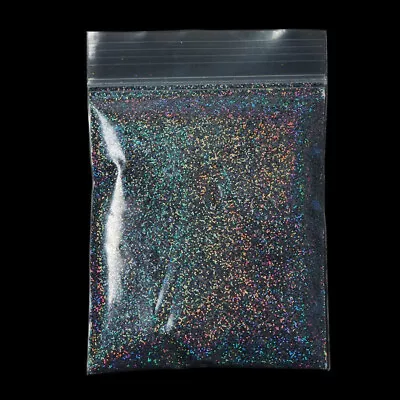 10g Holographic Laser Nail Glitter Powder Sparkly Gold Silver Nail Fine Glitter • $2.50