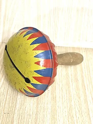 Tin New Years Noise Maker Rattle TC T Cohn MADE IN USA 1940’s • $12.12