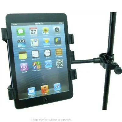 Adjustable Tablet Holder For Music Microphone Stands Fits Apple IPad Mini • £22