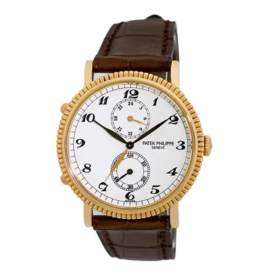 PATEK PHILIPPE 18K Rose Gold Calatrava Dual Travel Time 5034R BOX Warranty 5034 • $15990