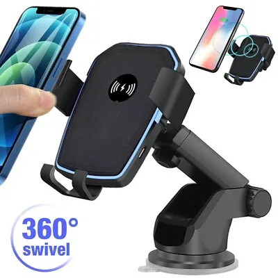 Wireless Car Charger Mount Fast Charging Mount Phone Holder For IPhone 15 14 13 • $13.99