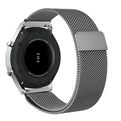 For Samsung Galaxy Watch 3 45mm Smart Watch Metal Band Wrist Strap Magnet Lock • $4.99