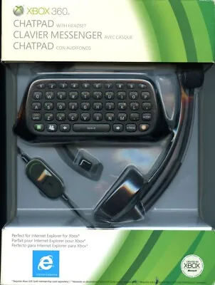 Microsoft Chatpad With Headset For Xbox 360 Gaming Keypad • $29.99