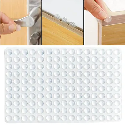 £2.93 • Buy 100pc Thicken Rubber Feet Bumper Stops Buffer Pads For Door Crafts Glass Cabinet