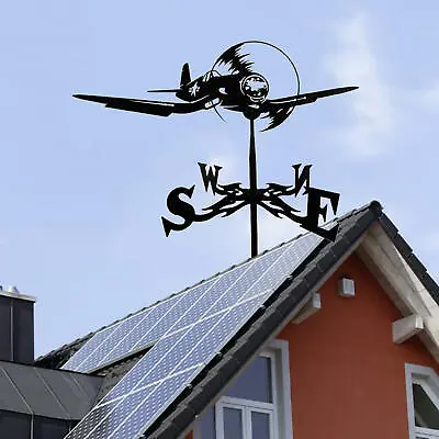 29.5 In. Metal Weather Vane Ornament Wind Vane Weather Vain For Roof Weather • £17.86