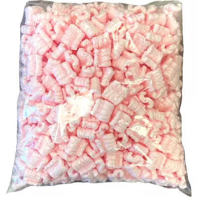 Packing Peanuts 0.6 Cu Ft - Minipack Pink Anti Static Popcorn Free Shipping • $10.39