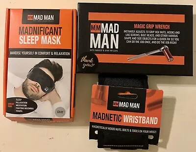 Mad Man Bundle: Magic Grip Wrench Madnificant Sleep Mask & Madnetic Wristband • $20.99