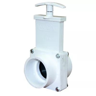 Valterra PVC Gate Valve 3 Piece W/Gate Keeper Push/Pull White 2in Slip 6201X • $19.74