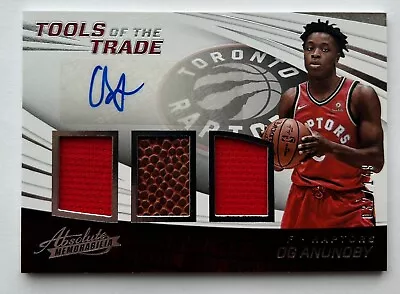 2017-18 Absolute Basketball OG Anunoby Rookie Triple Patch Autograph Knicks /149 • $0.99