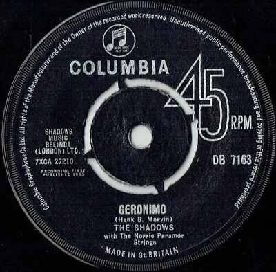 The Shadows - Geronimo (7  Single) • £19.99