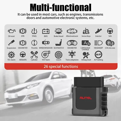 Autel MaxiVCI Mini VCI Bluetooth Wireless Diagnostic Scanner For MaxiCOM MK808 • $89.95