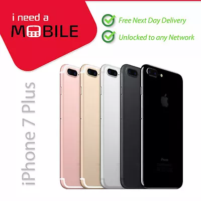 Apple IPhone 7+ Plus 32GB 128GB 256GB Unlocked All Colours Very Good Condition • £94.99