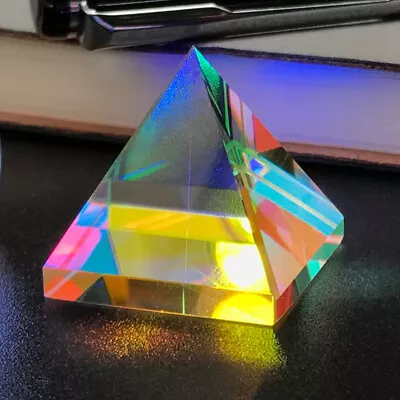 Pyramid Prism For Photography Color Diamond Pentahedron X-Cube Prism Decoration • $6.64