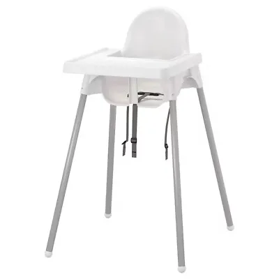 IKEA  ANTILOP High Chair With Tray White/silver Color • $69.99