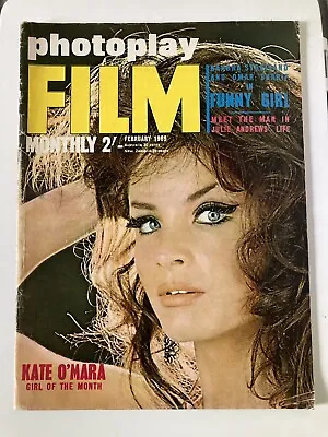 Photoplay Magazine Feb 1969 Kate O'Mara Julie Andrews Barbra Streisand • £2.99