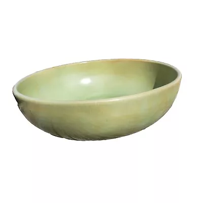 Vintage La Solana Pottery Bowl Green Brown 1950-60s • $25