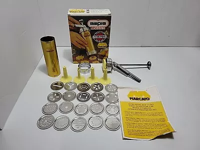 Ampia Biscuits OMC Marcato Cookie Press Made In Italy Conplete Set • $49.99