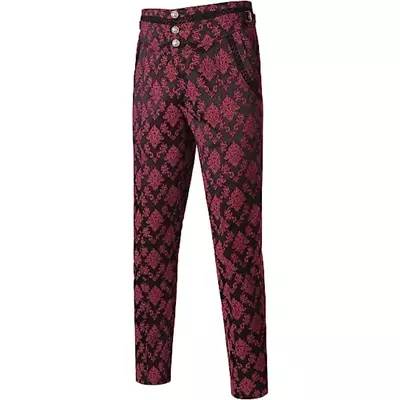 1*Mens Gothic Pants Vintage Cosplay Costume Trousers Steampunk Victorian Pants • $20.03