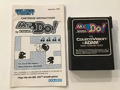 Mr. Do! ColecoVision & ADAM Video Game Cartridge 1983. Not Tested. • $5