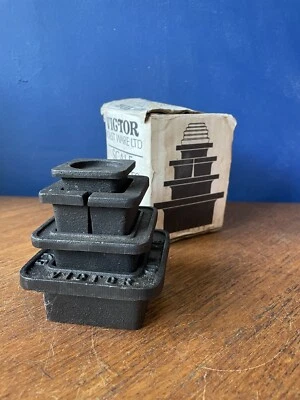 £15 • Buy Vintage Victor Traditional Cast Iron Stacking Metric Weights X5 Robert Welsh