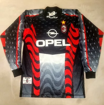 AC Milan Goalkeeper Shirt 1997/98 Lotto Original Rare Vintage Jersey Opel Maglia • £0.99