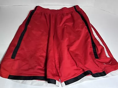 Mens Nike Red Athletic Shorts Size L • $10.49