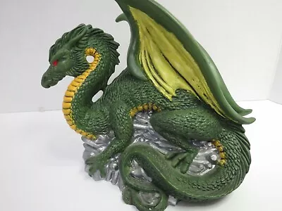 Hand Painted Hand Made Ceramic Dragon 10 L X 8.5 Tall Inscription On Bottom 1999 • $14.96