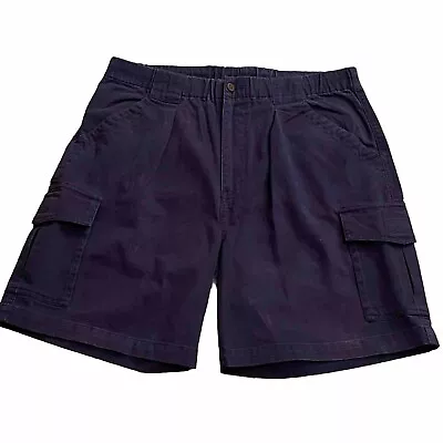 Vintage Men’s PUSSER’S Cargo Shorts Blue Size M Cotton Chino • $13.45