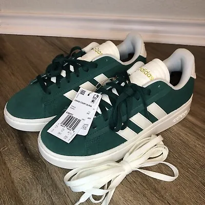 New Size 9 Adidas Mens Grand Court Alpha Suede Leather Comfort Shoe Sneaker • $65