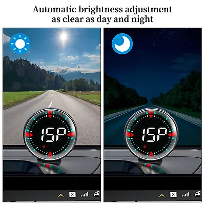 Car Digital HUD GPS+BeiDou Speedometer Universal Head Up Display Overspeed Alarm • $18.99