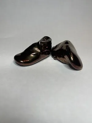 Vintage Arcadia Miniature Bronze Booties Salt And Pepper Shakers • $25