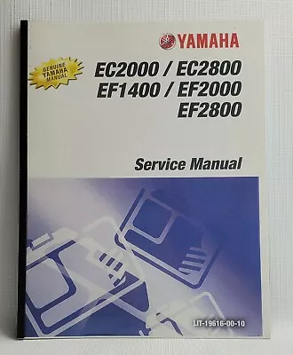 Yamaha EC 2000 EC2800 EF1400 EF2000 EF2800 Generator Service Manual • $24.99