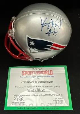 Vince Wilfork Autographed New England Patriots Riddel Mini Helmet NFL • $99.99