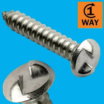 100x One Way Security Clutch Screws Tamper Proof Anti-Vandal No.10 1.5  38mm • £14.99