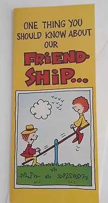 Unused 9 ×4   Vintage Greeting Card & Envelope ~ To A Good Friend•  Friendship  • $3