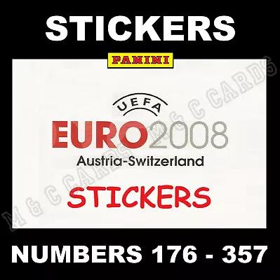 Panini Euro 2008 Football Stickers #358 - 535 • £0.99