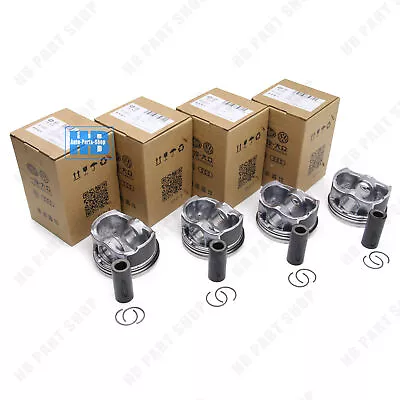 4X Pistons & Rings Oversized Φ83mm +0.50 Φ23mm For VW GTI Audi A4 A5 A6 2.0 TFSI • $165