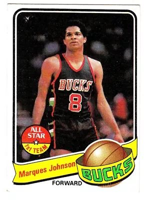 1979-80 TOPPS #70 MARQUES JOHNSON Milwaukee Bucks Basketball Card • $1.60
