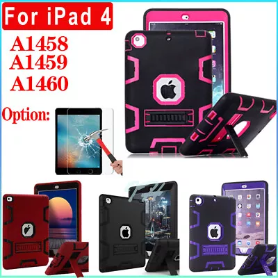 For Apple  IPad 4th ShockProof Military Heavy Duty Kids Case W/Screen Protector • $14.23