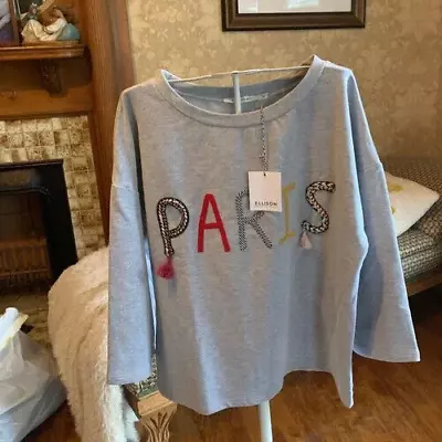 Ellison Paris Sweatshirt NWT! Unique $75 • $19