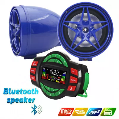 Motorcycle MP3 SD USB FM  Stereo Amplifier Sound System Scooter ATV Bluetooth  • $35.99