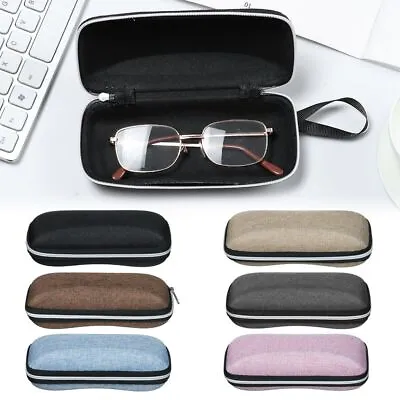 $4.11 • Buy Zipper Glasses Hard Case Eyewear Portable Sunglasses Box Eyeglasses Protector^^.