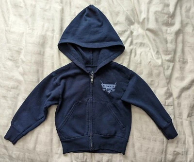 £8.24 • Buy Walt Disney Cars Disneyland Disney World Blue Zipper Hoodie Toddler Size XS
