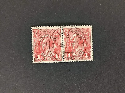 $3.95 • Buy Aus Pre Dec Ballarat Postmark Dated 12 January 15 On Pair Of 1d Red KGV Stamps