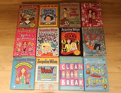 12 X Jacqueline Wilson Hardback Books Bundle Hetty Feather Tracy Beaker VGC • £15.99