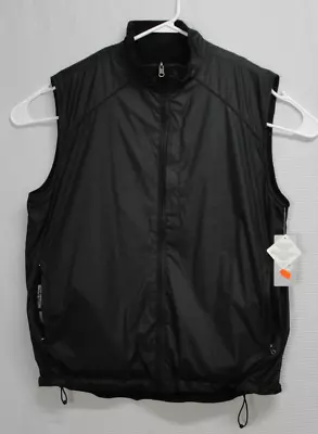 NWT Walter Hagen Performance Windbreaker Fleece Reversible Vest Black Mens M • $17.95