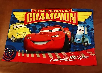 Disney Pixar 3 Time Piston Cup Champion  Lightning McQueen  Pillowcase • $7.95