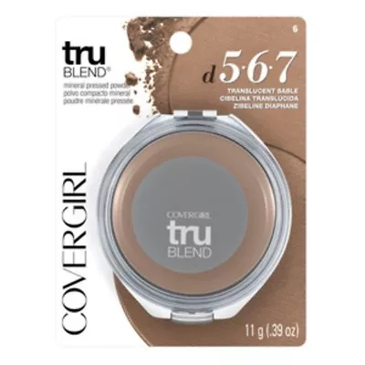 CoverGirl Trublend Pressed Mineral Foundation 6 TRANSLUCENT SABLE .39oz D 5 6 7  • $5.79