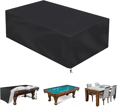 7/8/9 Ft Outdoor Pool Table CoverBilliard Protector CoverWaterproof FabricHea • $47.99