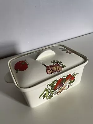 Norsk Egersund Norway Small Casserole Dish With Lid Vegetable Design 18x 13.5 Cm • £24.99